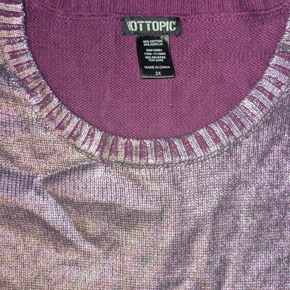 Women's Purple Sweater - Picture 2 of 3